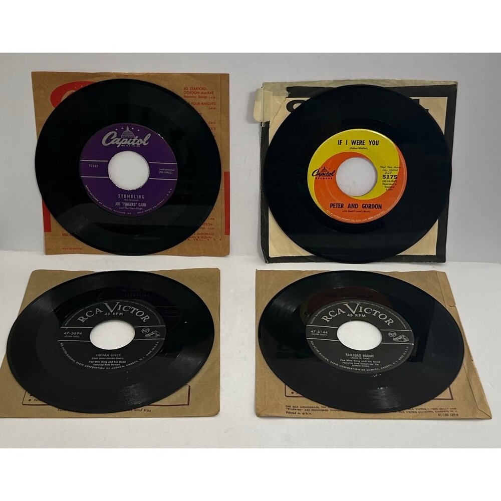 Lot / 21 Vintage Vinyl Records 45 RPM Assorted Labels Dot Mercury Capital & More - Picture 7 of 10